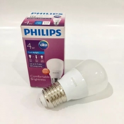 Lampu LED Philips 4Watt Bulb Putih 